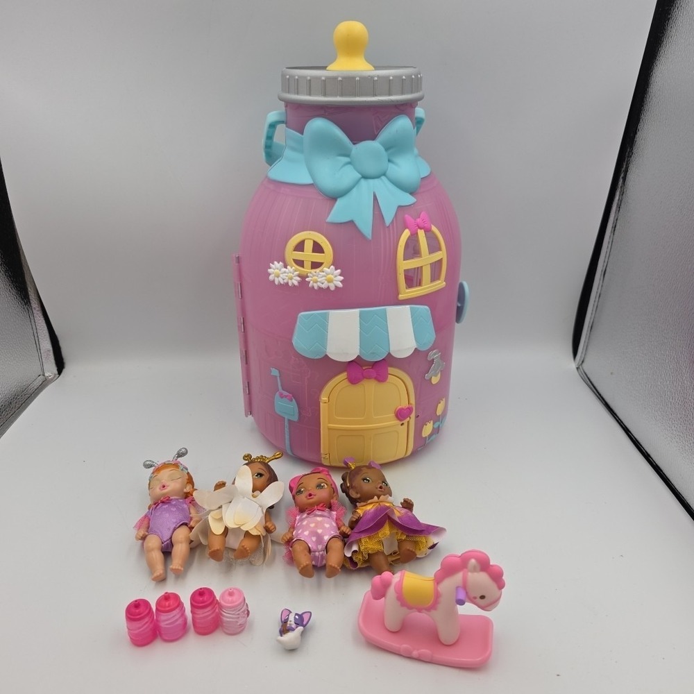 Baby Born Surprise Baby Bottle House w/Bratz Lil Angelz Dolls & Accessories